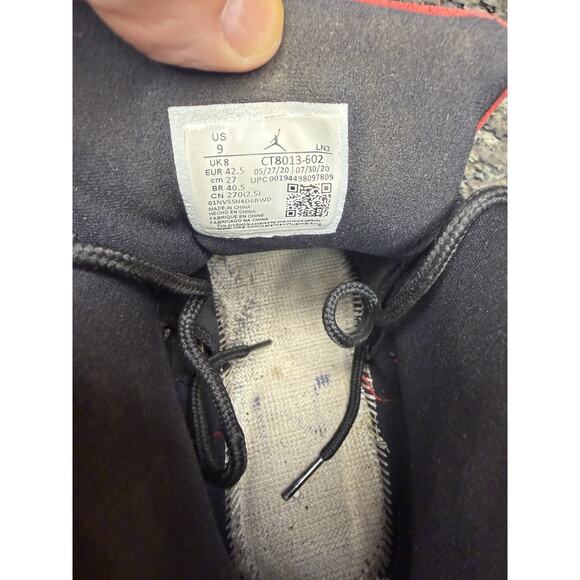 Nike Air Jordan 12 Retro Reverse Flu Game Red/Black CT8013-602 Men’s Size 9 - Picture 8 of 10